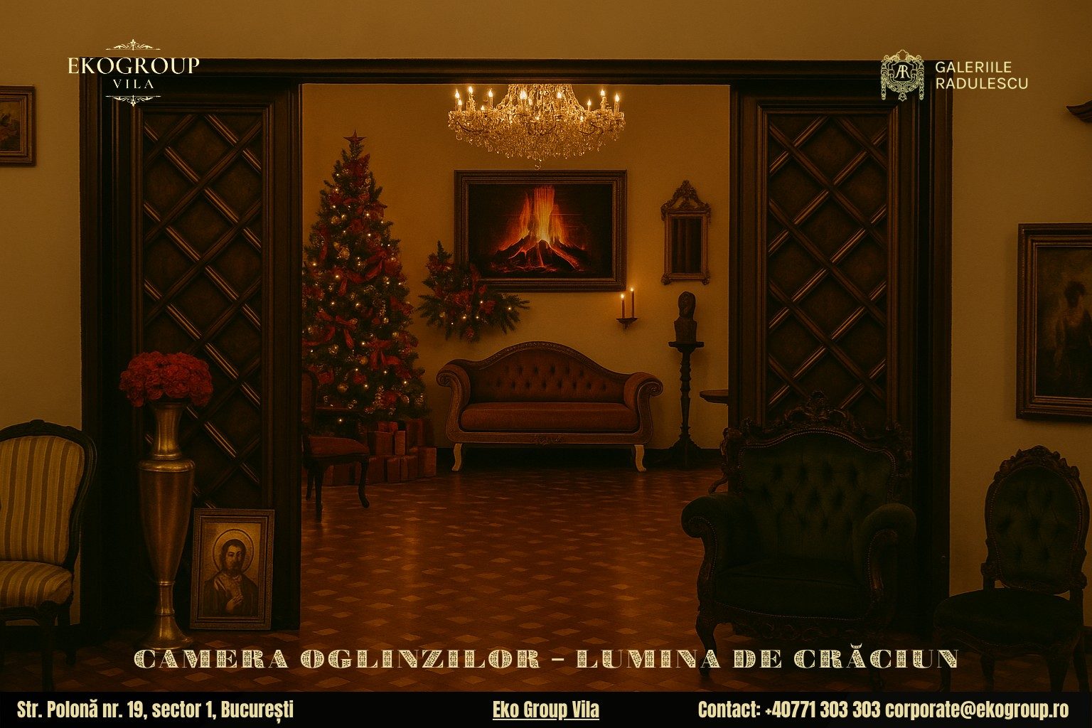 Decoratiuni de Craciun cu farmecul anilor ’30 – un eveniment unic la Eko Group Vila