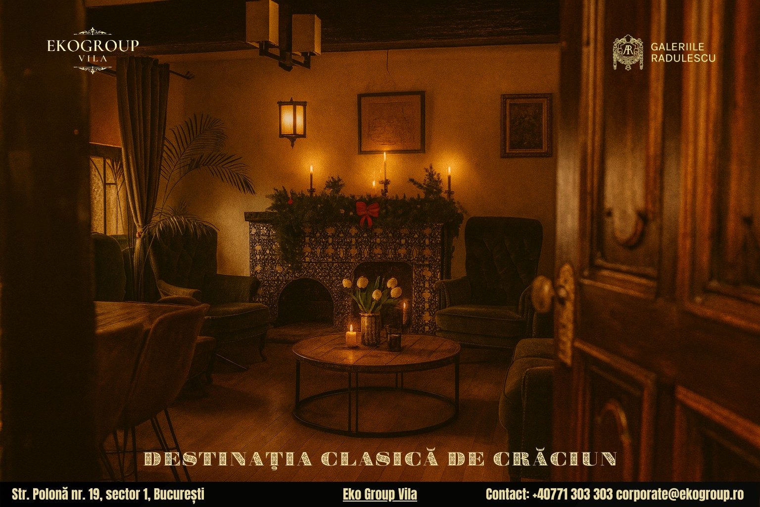 Destinații de Crăciun în București: Eleganța Neîntreruptă a Crăciunului Anilor ’30 la Eko Group Vila