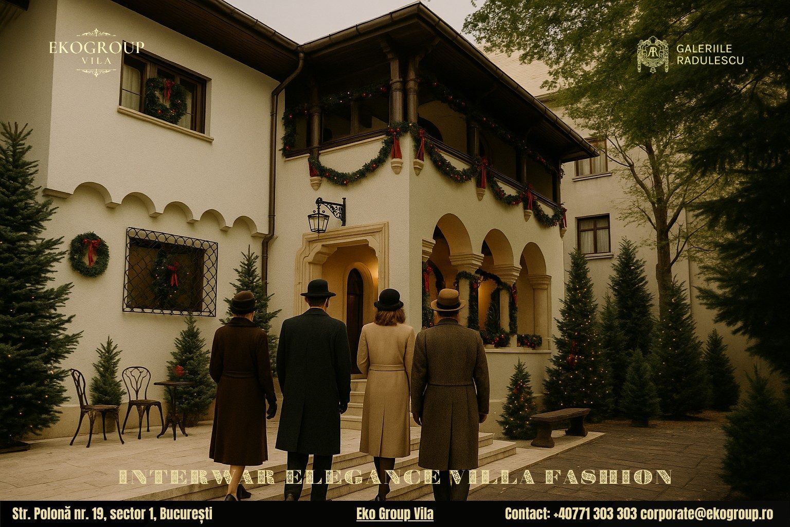 Haine de Crăciun în spiritul anilor ’30: o incursiune în eleganța interbelică la expoziția Eko Group Vila